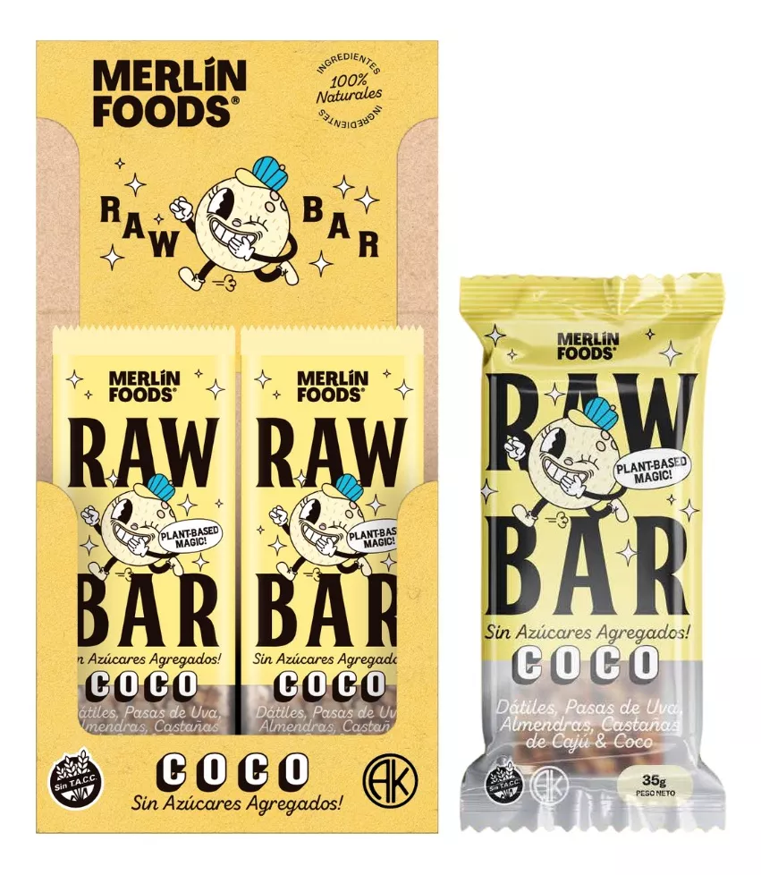 Merlin Foods - Barrita Coco ( caja x 14 unidades)