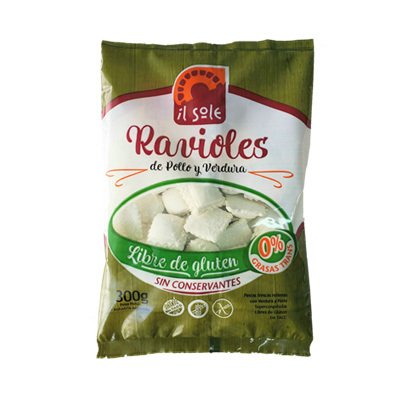 Il Sole - Ravioles de pollo y verdura sin tacc (300gr)