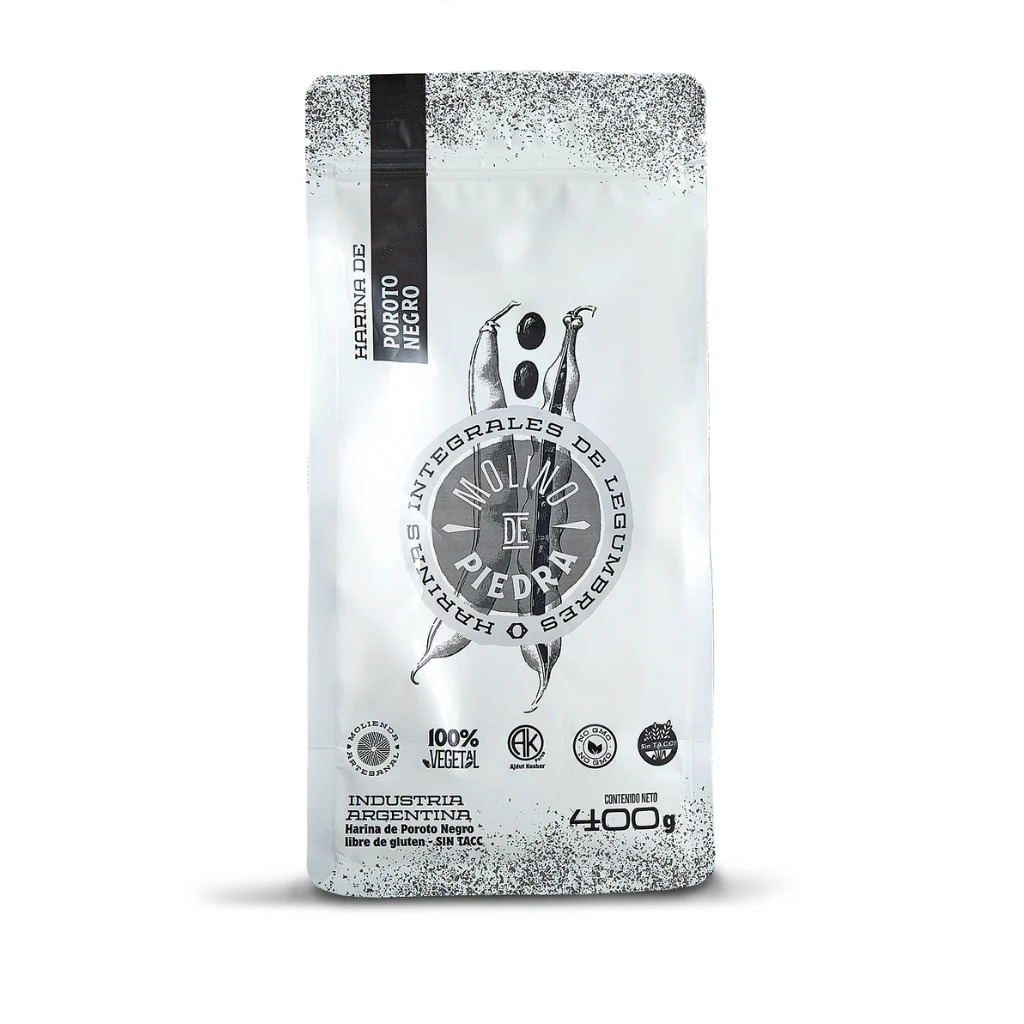 Molino de Piedra - Harina integral de poroto negro (400gr)