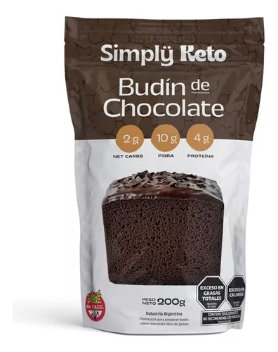 Simply keto - Premezcla budin de chocolate (200gr)