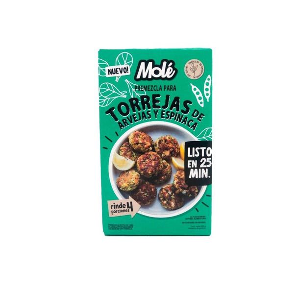 Molé - Premezcla para torrejas de arveja con espinaca ( 200g)