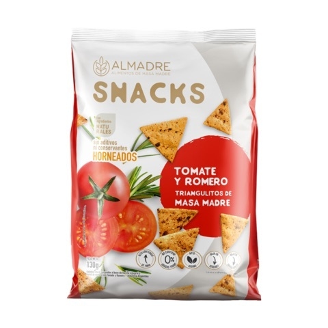 Almadre - Snacks de tomate y romero (130gr)