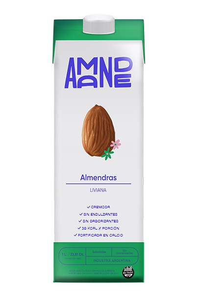 Amande - Bebida de almendras original liviana (1lt envase tetrapack)