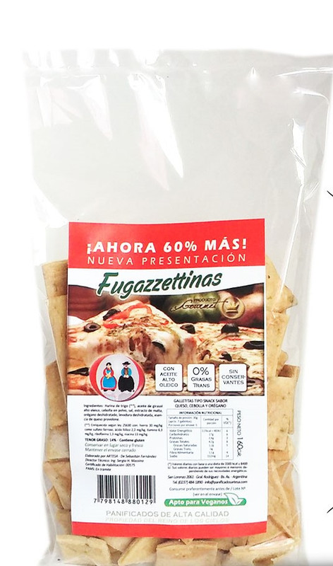 Artesa - Bizcochitos veganos artesita fugazzetas (160gr)