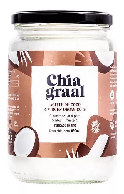 Chiagraal - Aceite de coco virgen (660ml)