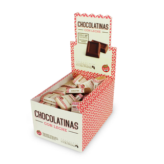 Colonial - Chocolatinas con Leche Barra 5 gr (50 unidades)