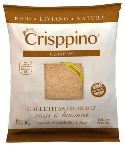 Crisppino - Snack de arroz clásica (100gr)