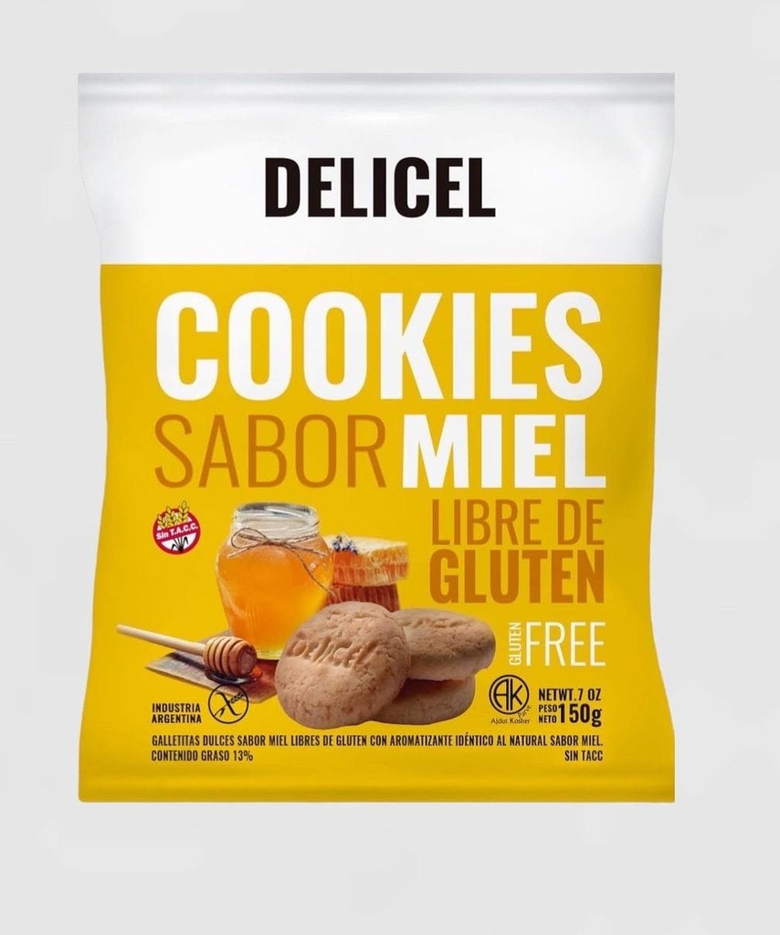 Delicel - Galletitas sabor miel (150gr)