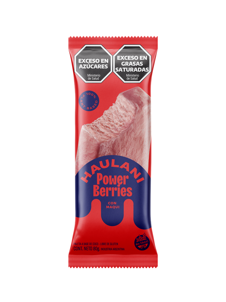 Haulani - Paleta Power sabor Berries con maqui 80gr