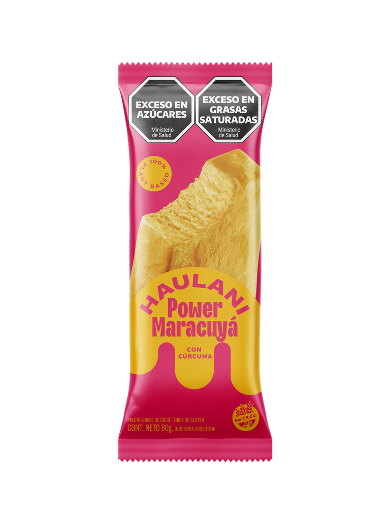 Haulani - Paleta Power Maracuya con Curcuma 80gr