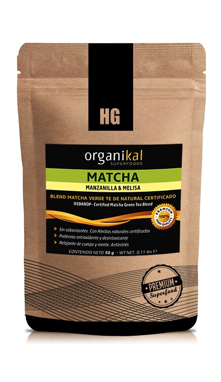 HG Laboratorios - Matcha con manzanilla y melisa (50 gr)