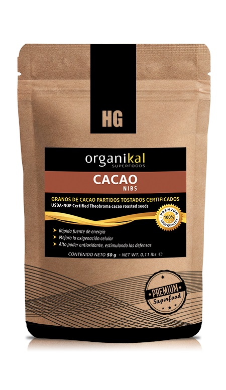 HG Laboratorios - Nibs de cacao (50 gr)