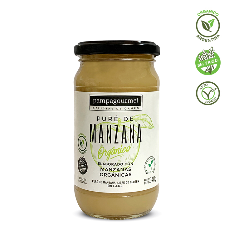Pampa Gourmet - Puré de manzana orgánico (340gr)