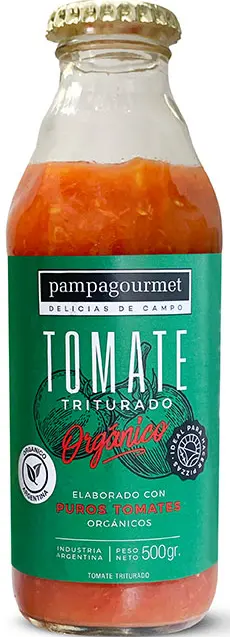 Pampa Gourmet - Tomate triturado orgánico (500gr)