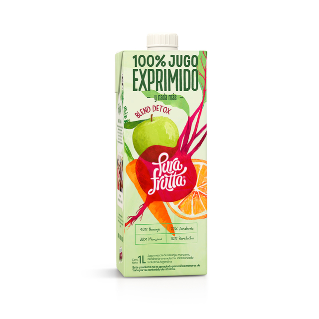 Pura Frutta - Jugo natural sabor blend detox (1lt)