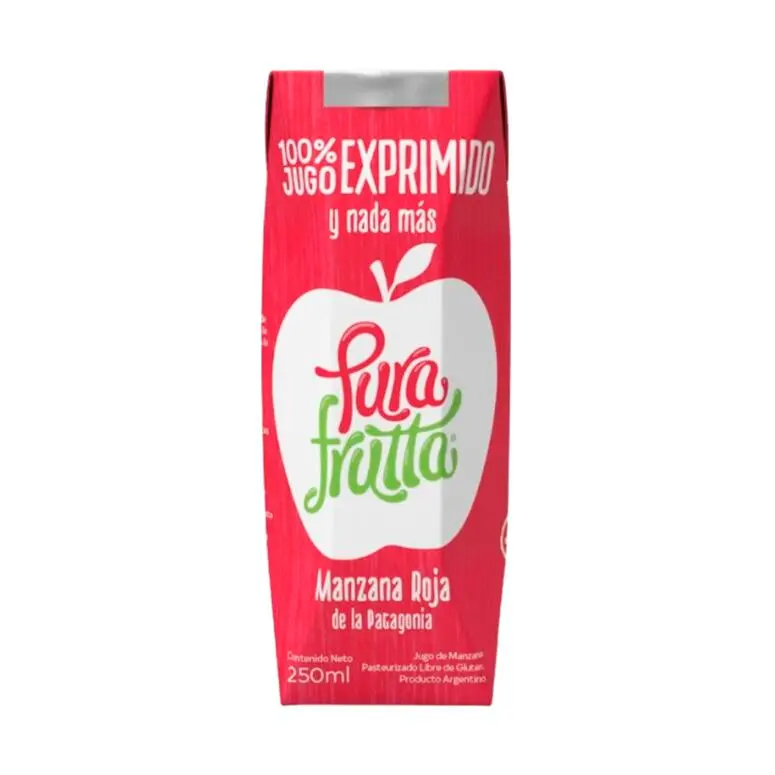 Pura Frutta - Jugo natural sabor manzana roja (pack 18 unidades de 250ml)