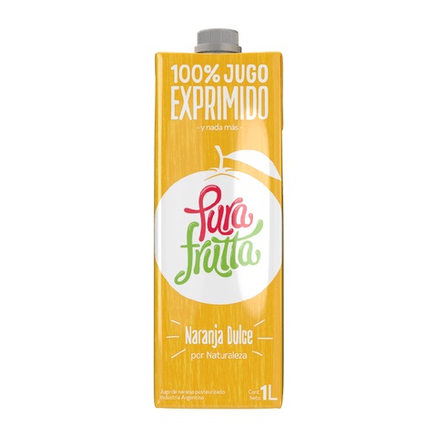 Pura Frutta - Jugo natural sabor naranja (pack 8 unidades de 1lt)