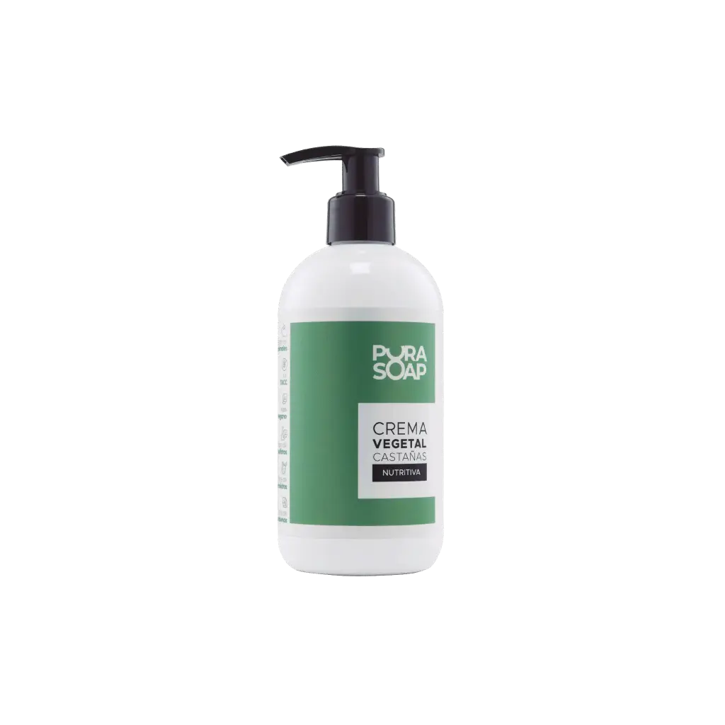 Pura Soap - Crema corporal vegetal castañas y oliva 300 ml