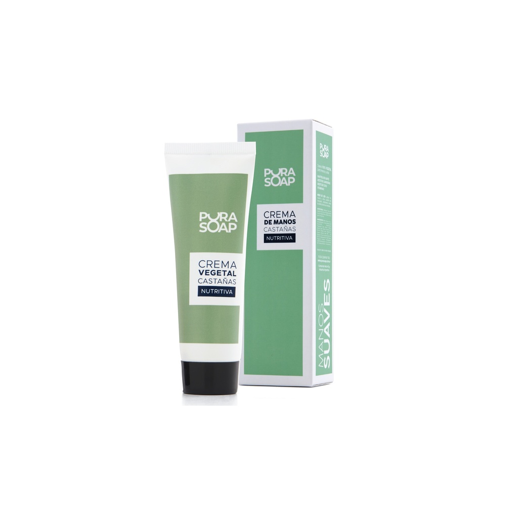 Pura Soap - Crema de manos y uñas Castañas 40 ml