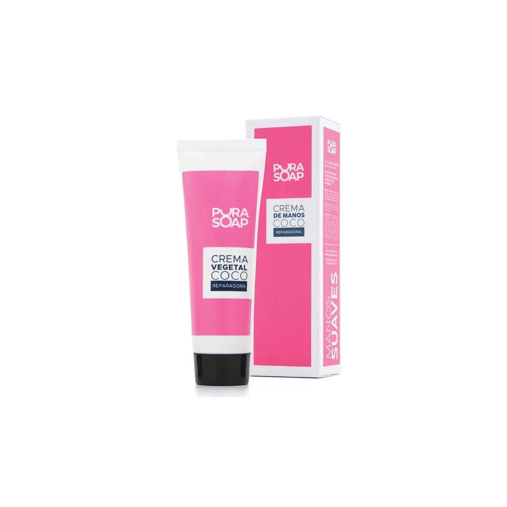 Pura Soap - Crema de manos y uñas Coco 40 ml