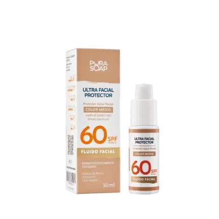 Pura Soap - Protector solar fps 60 color medio (30ml)