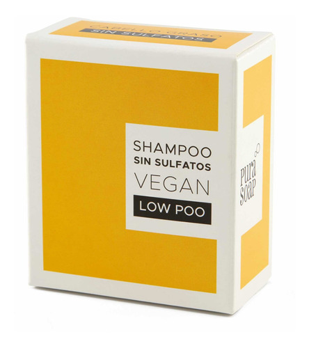 Pura Soap - Shampoo solido sin sulfito  cabello graso vegano Citrico x 60 gr
