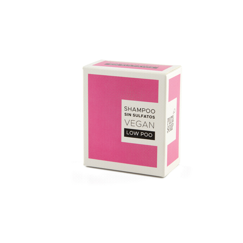 Pura Soap - Shampoo solido sin sulfito  cabello seco vegano de coco x 60 gr