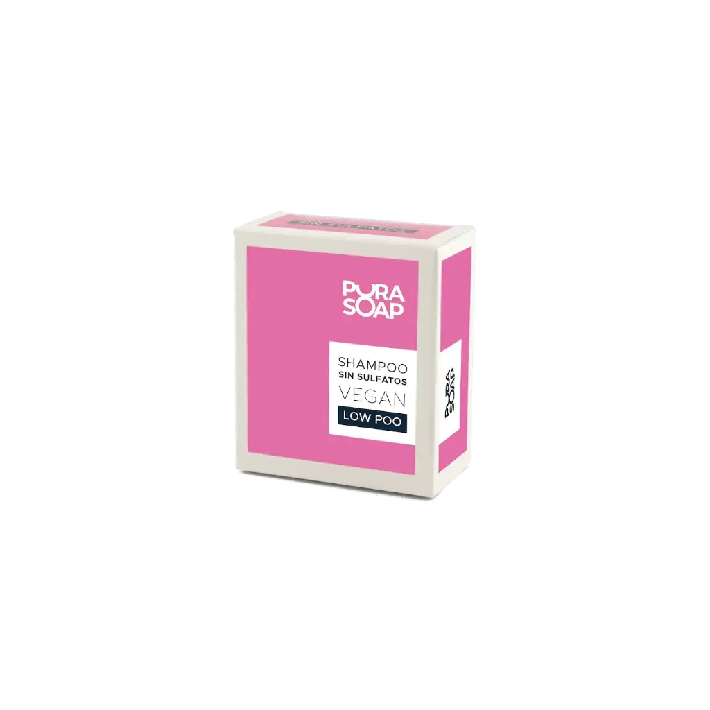 Pura Soap - Shampoo solido sin sulfito cabello seco vegano de coco x 60 gr