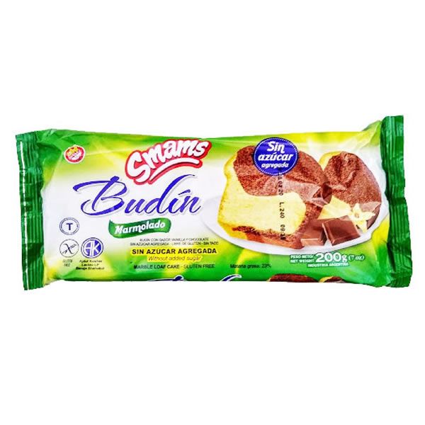 Smams - Budin marmolado sin azúcar (200gr)