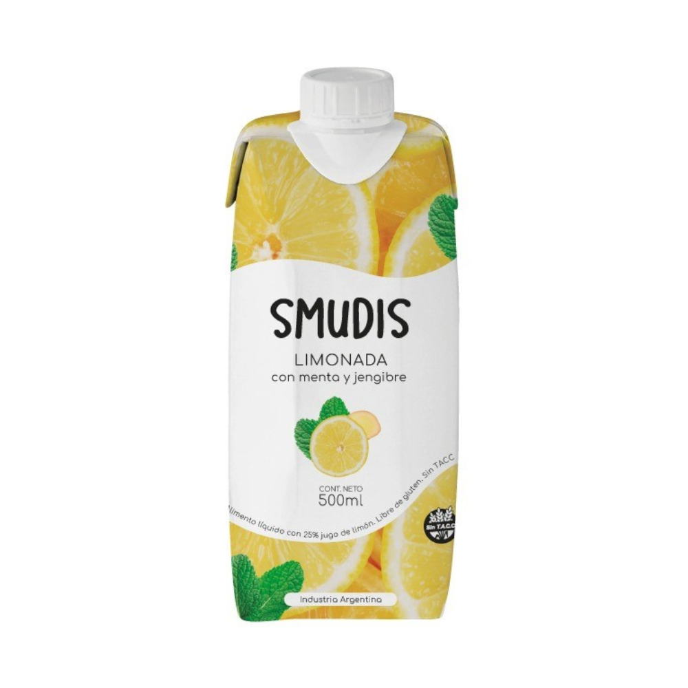 Smudis - Jugo natural sabor limonada, jengibre y menta (500ml)