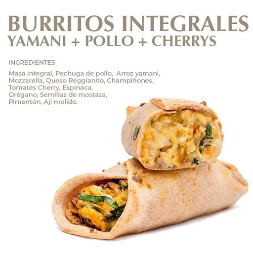 [AMOED008] Amoedo - Burritos integrales de yamani, pollo y tomates cherrys (2 unidades - 260 gr)
