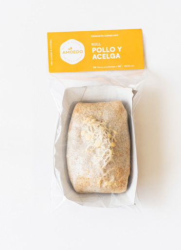 [AMOED021] Amoedo - Roll masa integral de pollo y acelga (250gr)