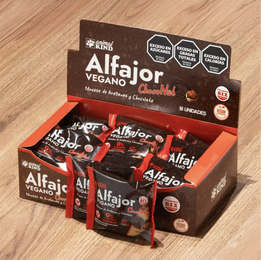 [ANIMA010] Animal Kind - Alfajor vegano mousse de avellanas (display por 18 unidades 50g)