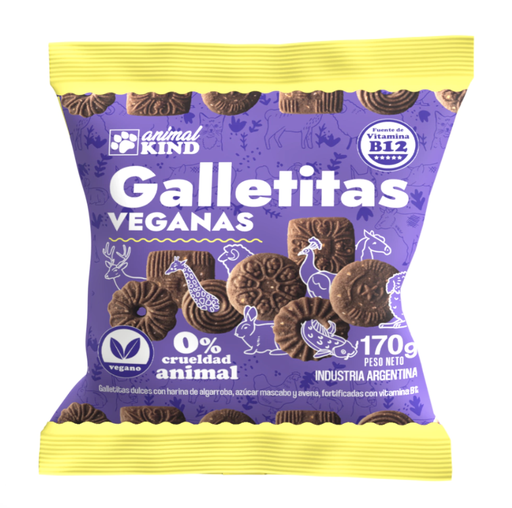 [ANIMA016] Animal Kind - Galletitas de harina de algarroba y azucar mascabo (170gr)