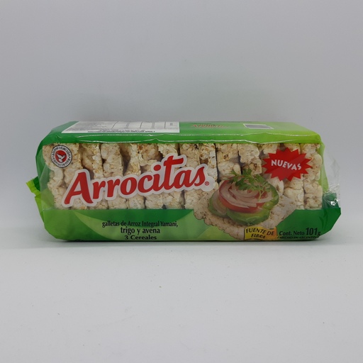 [ARROC001] Arrocitas - Galletas de arroz 3 cereales (100gr)