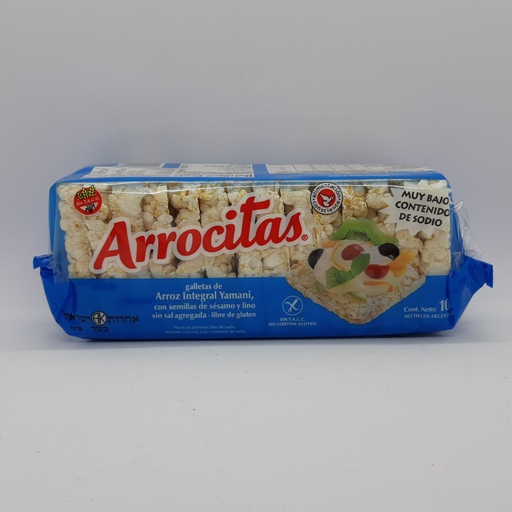 Arrocitas - Galletas de arroz con sésamo y sin sal (100gr)