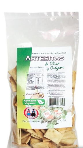 [ARTES006] Artesa - Bizcochitos veganos artesita oliva y orégano (160gr)