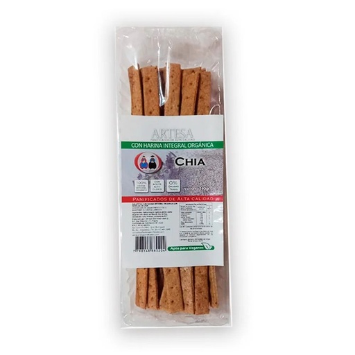 [ARTES015] Artesa - Grisines veganos integrales con chía (160gr)