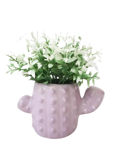 Bazar 18 - Maceta de cactus color lila