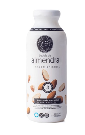 Green Food Makers - Bebida de almendra sabor original (330ml)