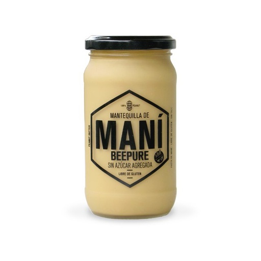 [BEEPU056] Beepure - Mantequilla de Maní sin Azúcar en Frasco 400 gr