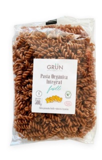 Grun - Fideos orgánicos de harina Integral fusilli (500gr)