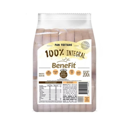 [BENEF002] Benefit - Tostadas 100% integrales (200gr)
