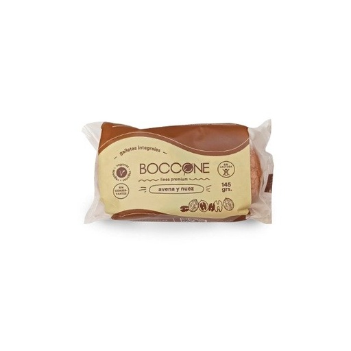 [BOCCO007] Boccone - Cookies integrales veganas de avena y nuez (145gr)