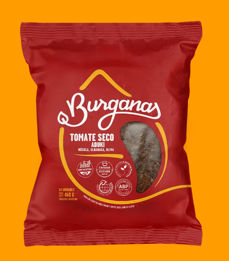 [BURGA008] Burganas - Hamburguesas veganas sabor tomates secos y aduki (Pack 4 unidades - 400gr)