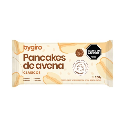 Bygiro Pancakes - Pancakes de avena clásico ( pack 4 unidades)
