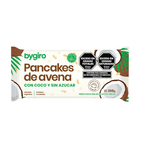 Bygiro Pancakes - Pancakes de avena y coco sin azúcar( pack 4 unidades)
