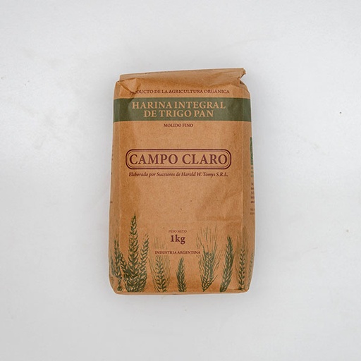 [CAMPO004] Campo claro - Harina integral de trigo pan (1 kilo)