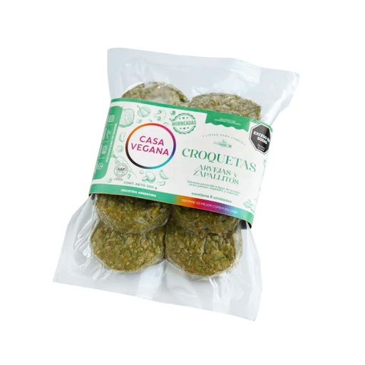 [CASAV002] Casa Vegana - Croquetas de Arvejas y Zapallitos (300gr)