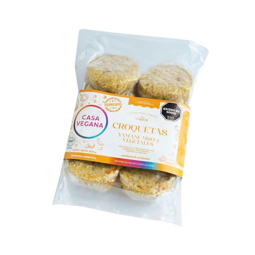 [CASAV003] Casa Vegana - Croquetas de Yamani, Mijo y Vegetales (300gr)